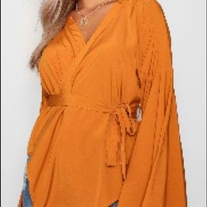 Mustard kimono blouse 👘